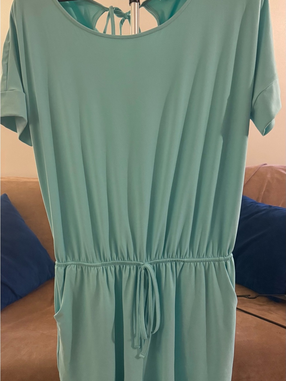 Zenana Outfitters Mint Green Short Sleeve Romper